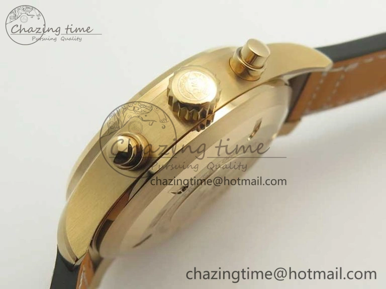 Pilot Chrono 377721 “Le Petit Prince” RG ZF 1:1 Best Edition on Brown Leather Strap A Versatile 7182