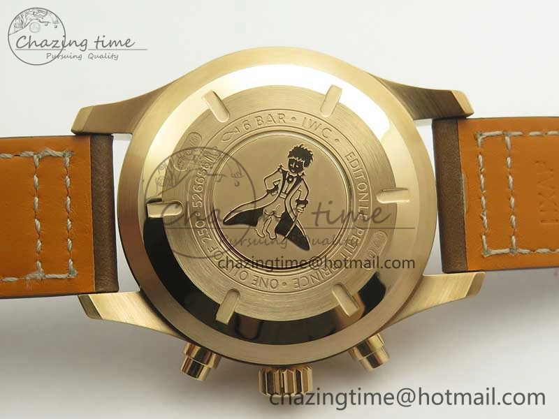 Pilot Chrono 377721 “Le Petit Prince” RG ZF 1:1 Best Edition on Brown Leather Strap A Versatile 7182