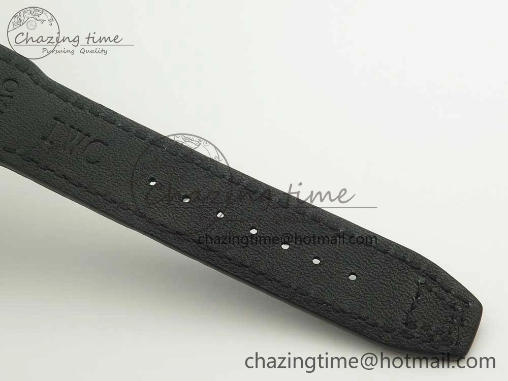 Affordable Pilot Chrono 377725 SS ZF 1:1 Best Edition White Dial on Black Leather Strap A 7183