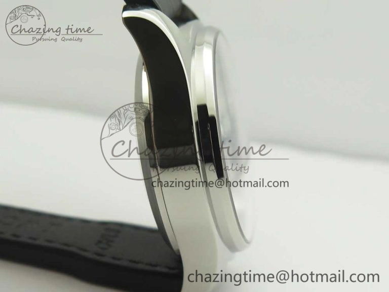 Affordable Pilot Chrono 377725 SS ZF 1:1 Best Edition White Dial on Black Leather Strap A 7183