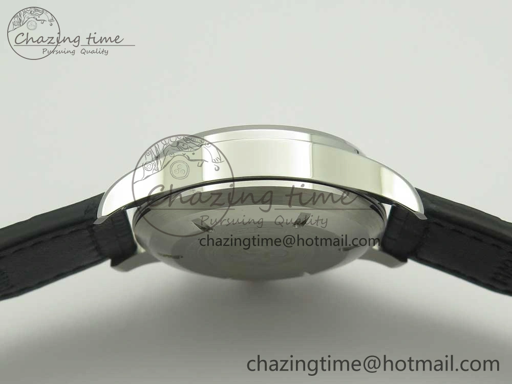 Affordable Pilot Chrono 377725 SS ZF 1:1 Best Edition White Dial on Black Leather Strap A 7183