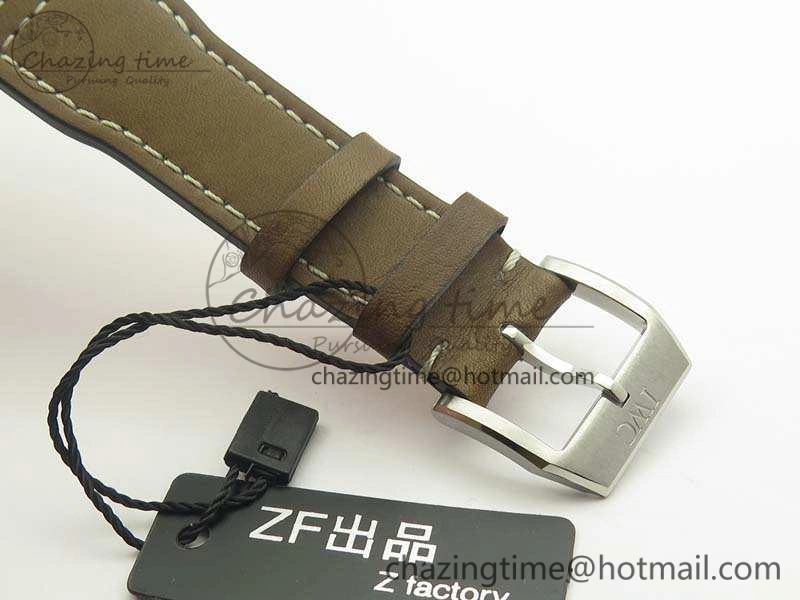 Compact Pilot Chrono IW377713 ZF 1:1 Best Edition Brown Dial On Brown Leather Strap A 7214