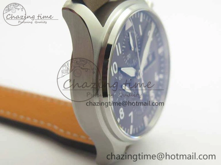 Compact Pilot Chrono IW377713 ZF 1:1 Best Edition Brown Dial On Brown Leather Strap A 7214