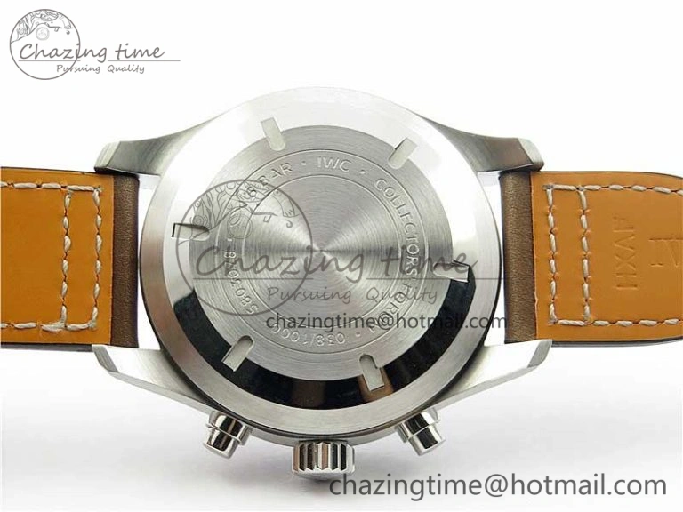 Pilot Chrono IW377726 ZF 1:1 Best Edition Green Dial on Brown Leather Strap A Effortless 7125