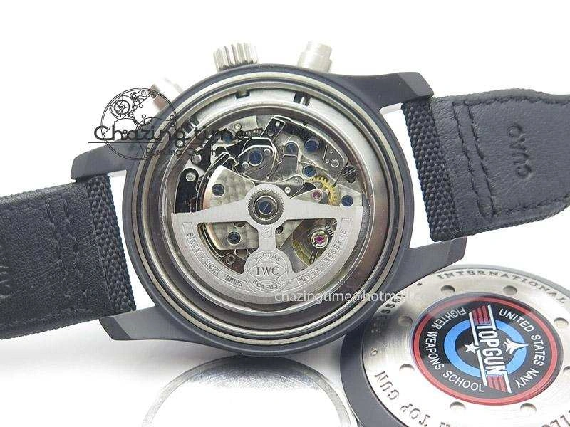 Premium Pilot Chrono IW388001 Real Ceramic ZF 1:1 Best Edition On Black Nylon Strap A 7329