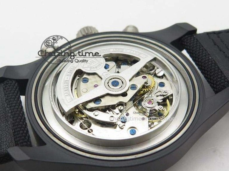 Premium Pilot Chrono IW388001 Real Ceramic ZF 1:1 Best Edition On Black Nylon Strap A 7329