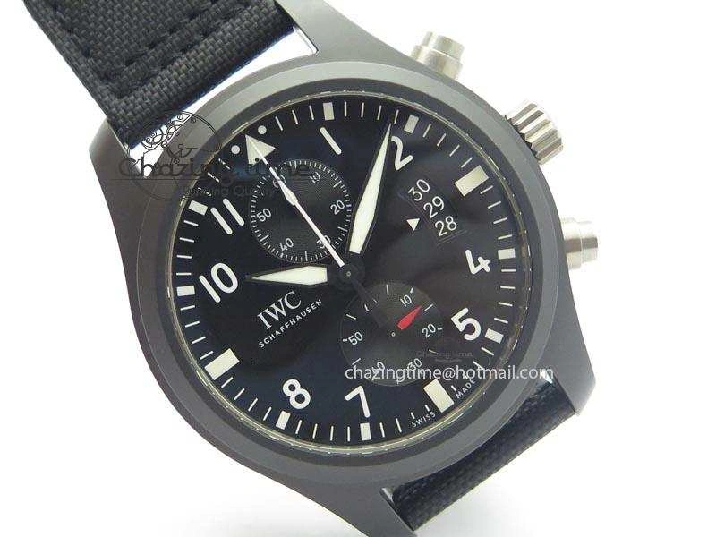 Pilot Chrono IW388001 Real Ceramic ZF 1:1 Best Edition On Black Nylon Strap A Thermal 7279