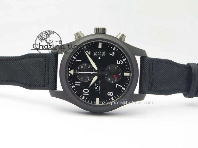 Pilot Chrono IW388001 Real Ceramic ZF 1:1 Best Edition On Black Nylon Strap A Thermal 7279
