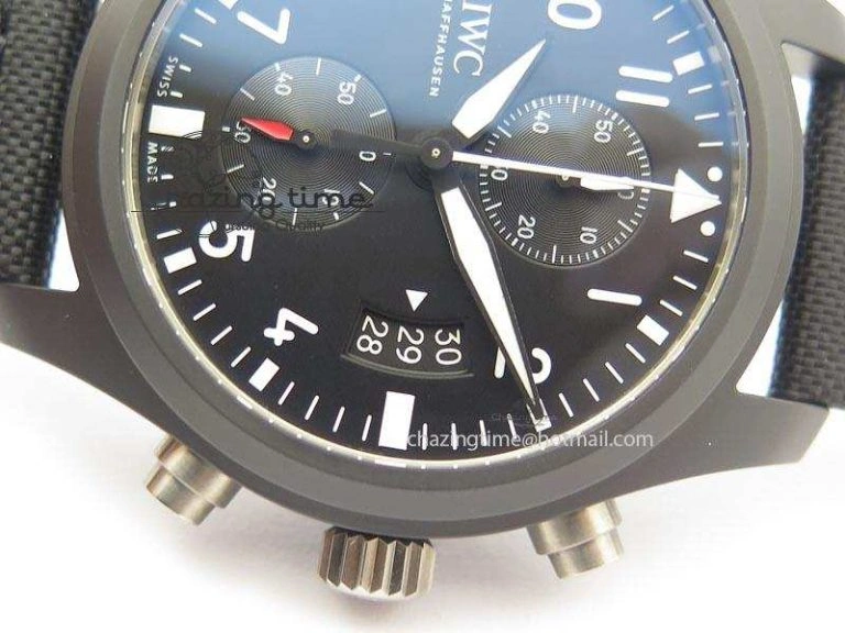 Pilot Chrono IW388001 Real Ceramic ZF 1:1 Best Edition On Black Nylon Strap A Thermal 7279