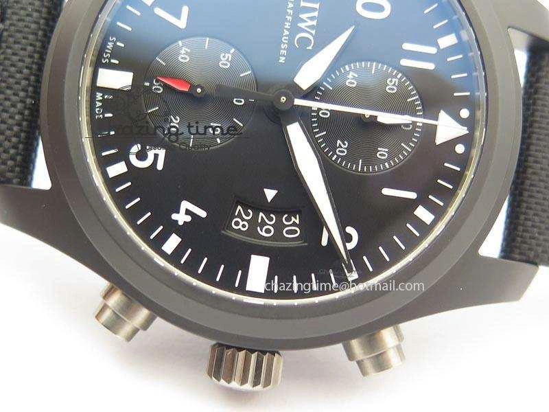 Pilot Chrono IW388001 Real Ceramic ZF 1:1 Best Edition On Black Nylon Strap A Thermal 7279