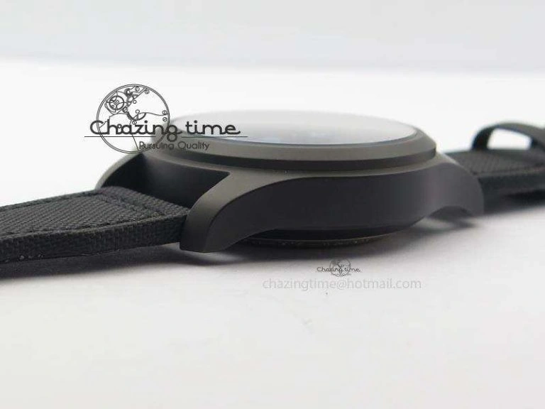 GoAnywhere Pilot Chrono IW388003 Real Ceramic V6F 1:1 Best Edition On Black Nylon Strap A 7284