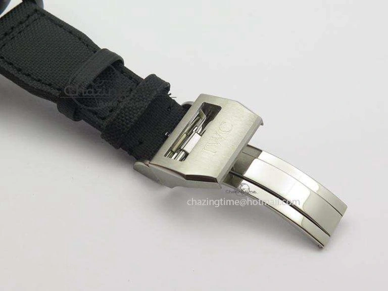 GoAnywhere Pilot Chrono IW388003 Real Ceramic V6F 1:1 Best Edition On Black Nylon Strap A 7284