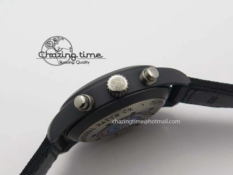 Trendy Pilot Chrono IW388003 Real Ceramic ZF 1:1 Best Edition On Black Nylon Strap A 7322