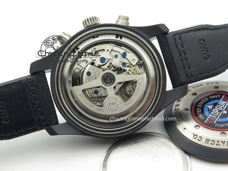 Trendy Pilot Chrono IW388003 Real Ceramic ZF 1:1 Best Edition On Black Nylon Strap A 7322