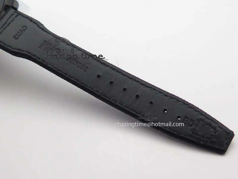 Trendy Pilot Chrono IW388003 Real Ceramic ZF 1:1 Best Edition On Black Nylon Strap A 7322