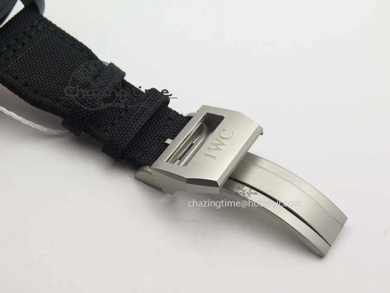 Trendy Pilot Chrono IW388003 Real Ceramic ZF 1:1 Best Edition On Black Nylon Strap A 7322