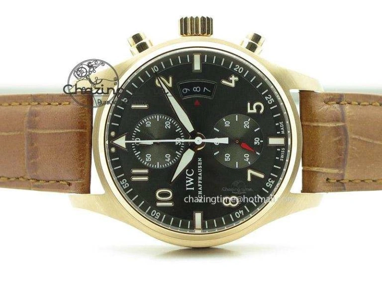 Pilot Chrono RG 3878 Gray Dial on Light Brown Leather Strap A GoAnywhere 7394