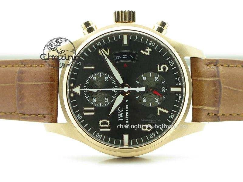 Pilot Chrono RG 3878 Gray Dial on Light Brown Leather Strap A GoAnywhere 7394