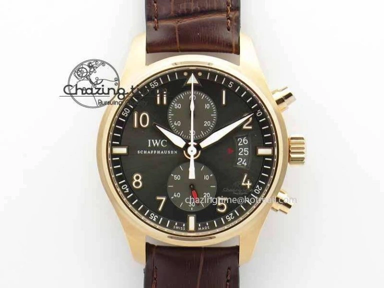 Pilot Chrono RG 3878 V6F Best Edition Gray Dial On Brown Leather Strap A Popular 7254
