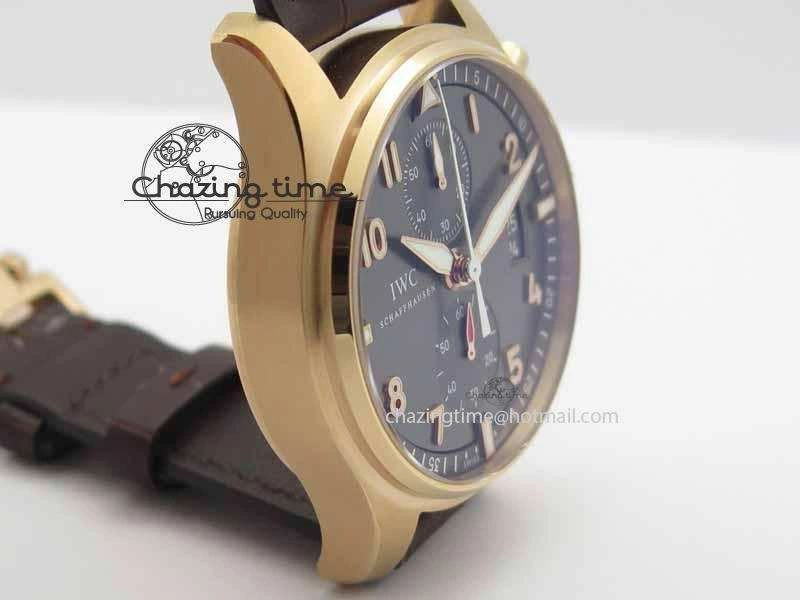 Pilot Chrono RG 3878 V6F Best Edition Gray Dial On Brown Leather Strap A Popular 7254