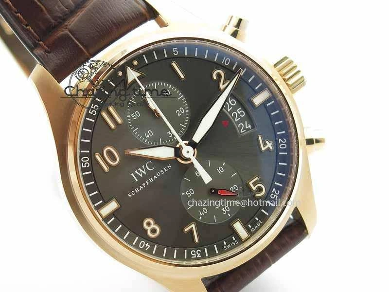 Pilot Chrono RG 3878 V6F Best Edition Gray Dial On Brown Leather Strap A Popular 7254