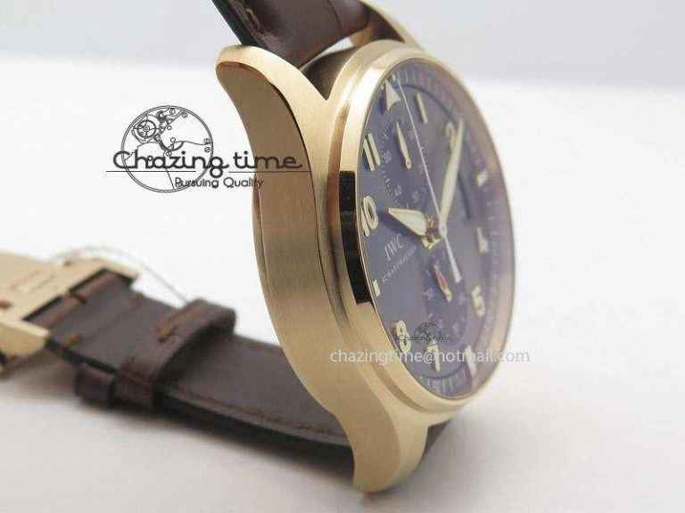 Neat Pilot Chrono RG 3878 ZF Best Edition Grey Dial On Brown Leather Strap A 7330