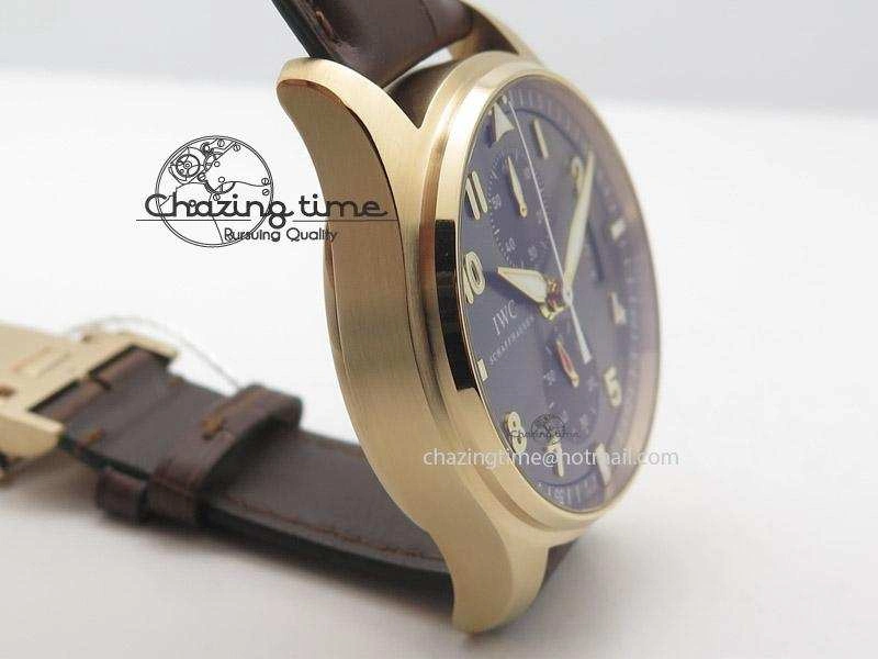 Neat Pilot Chrono RG 3878 ZF Best Edition Grey Dial On Brown Leather Strap A 7330