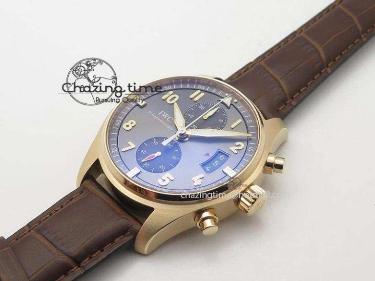 Neat Pilot Chrono RG 3878 ZF Best Edition Grey Dial On Brown Leather Strap A 7330