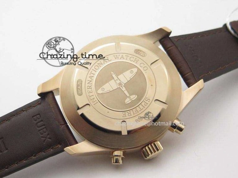 Neat Pilot Chrono RG 3878 ZF Best Edition Grey Dial On Brown Leather Strap A 7330