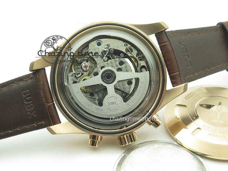 Neat Pilot Chrono RG 3878 ZF Best Edition Grey Dial On Brown Leather Strap A 7330
