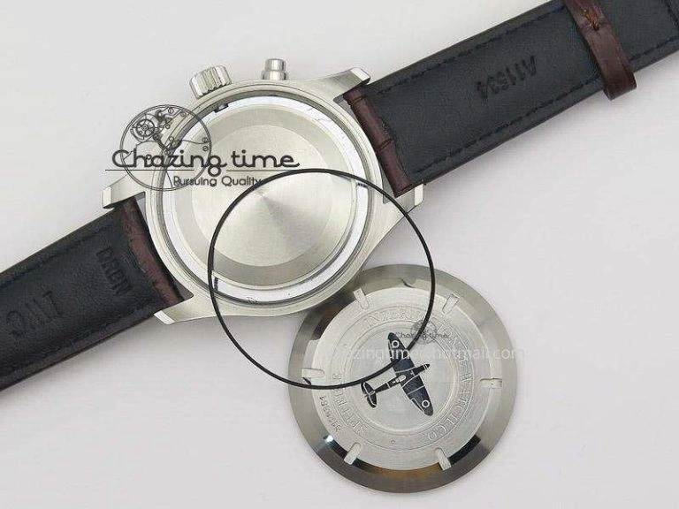 Pilot Chrono SS 3878 Gray Dial on Brown Leather Strap A StreetReady 7395