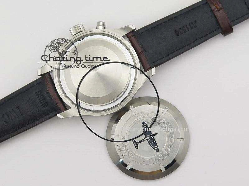 Pilot Chrono SS 3878 Gray Dial on Brown Leather Strap A StreetReady 7395