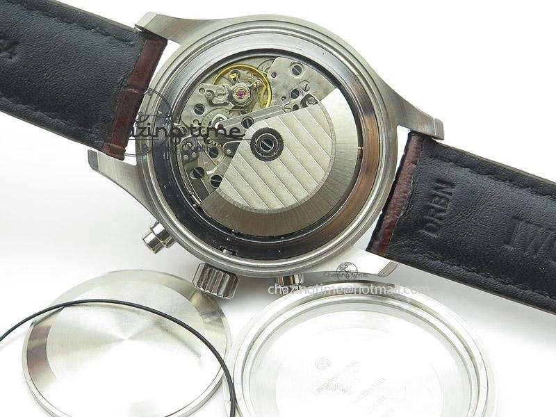 Pilot Chrono SS 3878 Gray Dial on Brown Leather Strap A StreetReady 7395