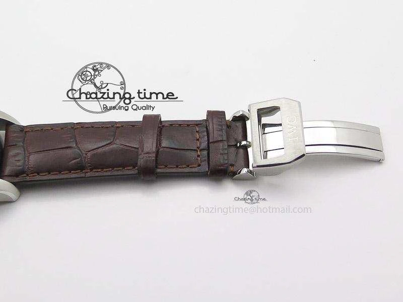 Pilot Chrono SS 3878 Gray Dial on Brown Leather Strap A StreetReady 7395
