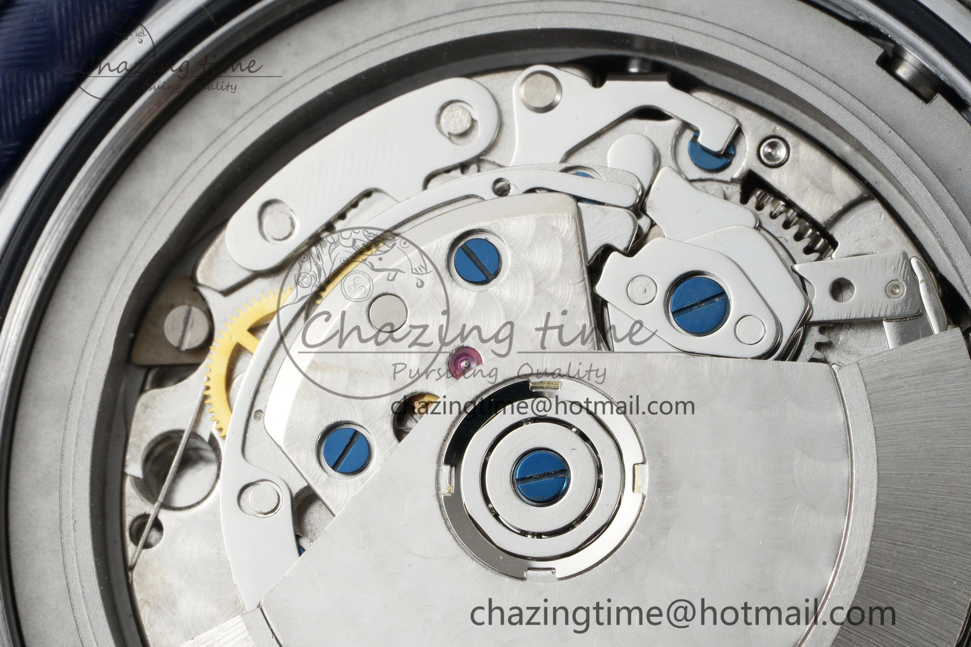 Pilot Chrono SS AZF 1:1 Best Edition Blue Dial on Brown Leather Strap A Bright 7060