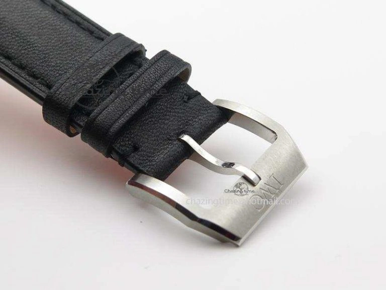 Minimalist Pilot Chrono SS IW377709 ZF Best Edition Black Dial On Black Leather Strap A 7313