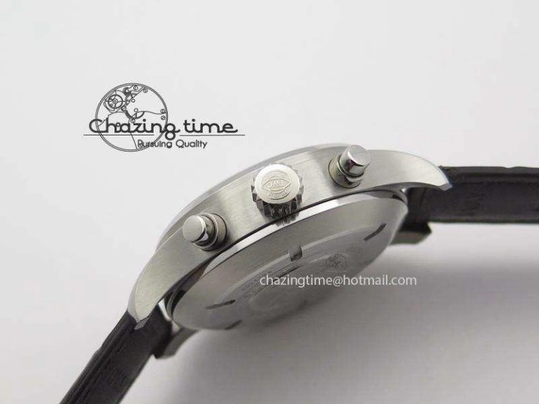 AllSeason Pilot Chrono SS IW387802 V6F 1:1 Best Edition On Brown Leather Strap A 7323