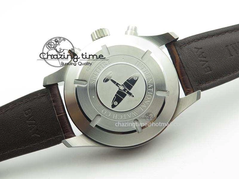 AllSeason Pilot Chrono SS IW387802 V6F 1:1 Best Edition On Brown Leather Strap A 7323