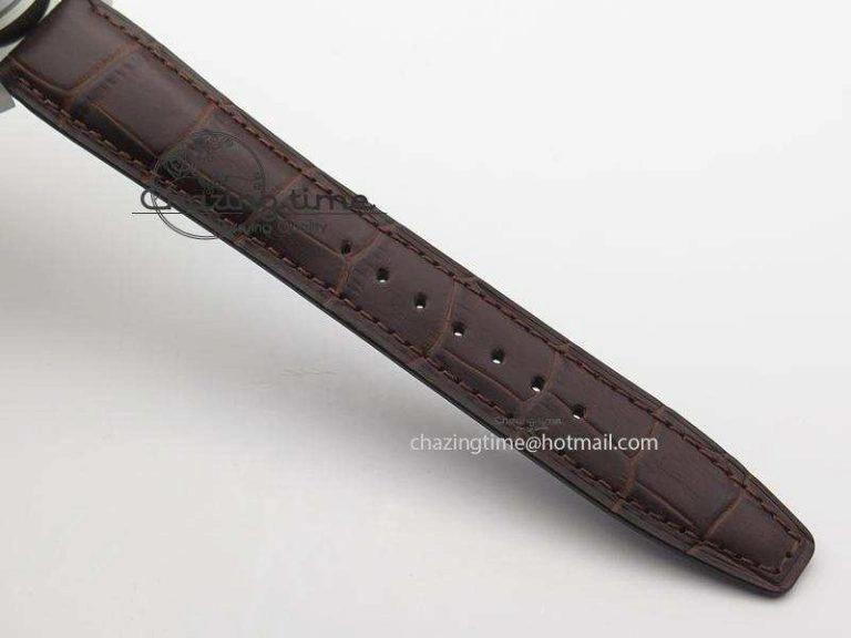 AllSeason Pilot Chrono SS IW387802 V6F 1:1 Best Edition On Brown Leather Strap A 7323