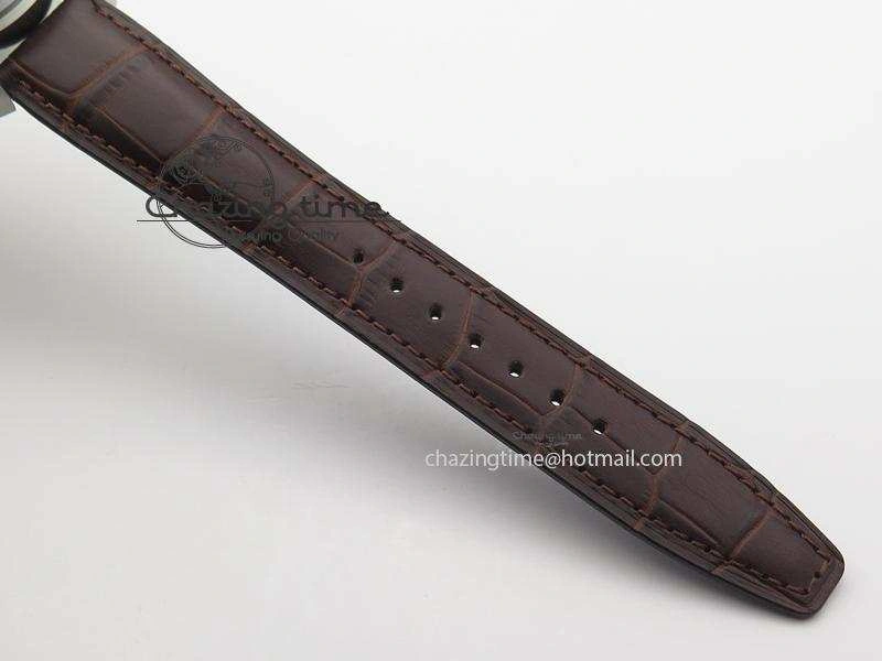 AllSeason Pilot Chrono SS IW387802 V6F 1:1 Best Edition On Brown Leather Strap A 7323