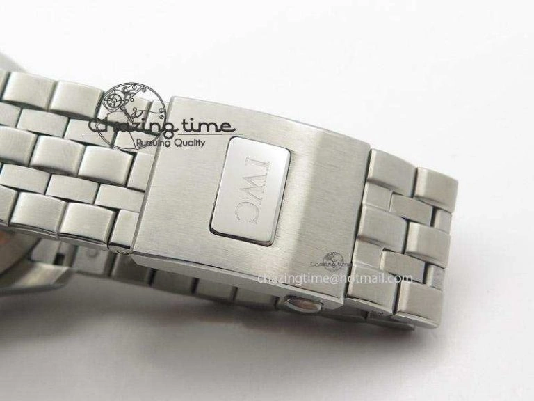 Cozy Pilot Chrono SS IW387809 ZF 1:1 Best Edition Silver Dial On SS Bracelet A 7327
