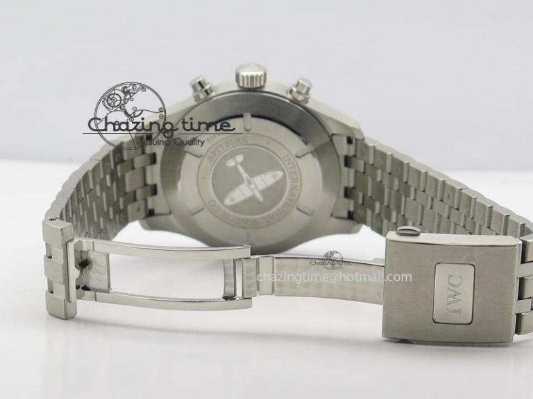Cozy Pilot Chrono SS IW387809 ZF 1:1 Best Edition Silver Dial On SS Bracelet A 7327