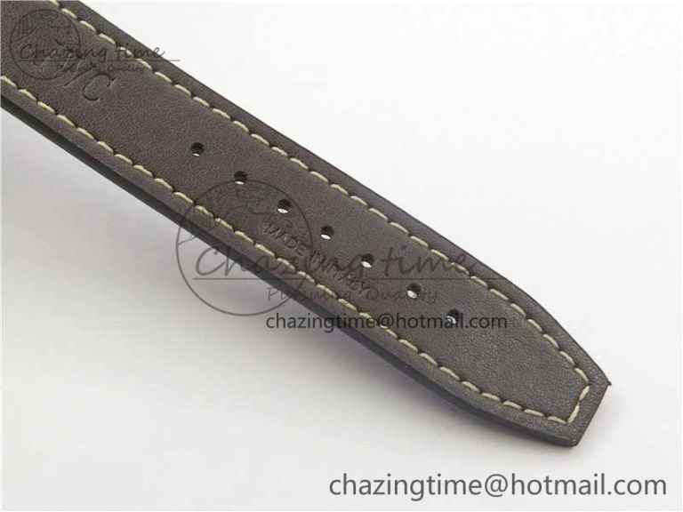 Pilot Chrono Spitfire IW387903 SS ZF 1:1 Best Edition Black Dial on Brown Leather Strap A HighPerformance 7127