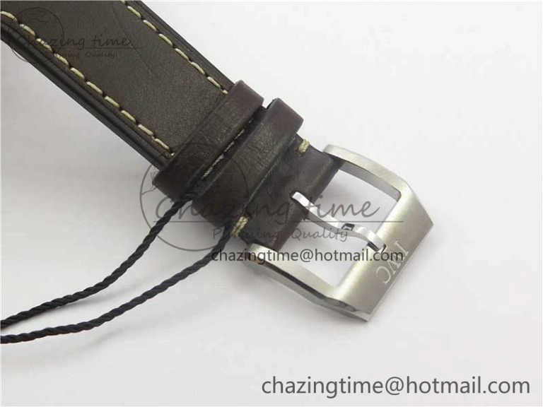 Pilot Chrono Spitfire IW387903 SS ZF 1:1 Best Edition Black Dial on Brown Leather Strap A HighPerformance 7127