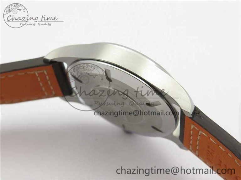 EasyCare Pilot IW326803 SS MK 1:1 Best Edition Black Dial on Brown Leather Strap MIYOTA 7146