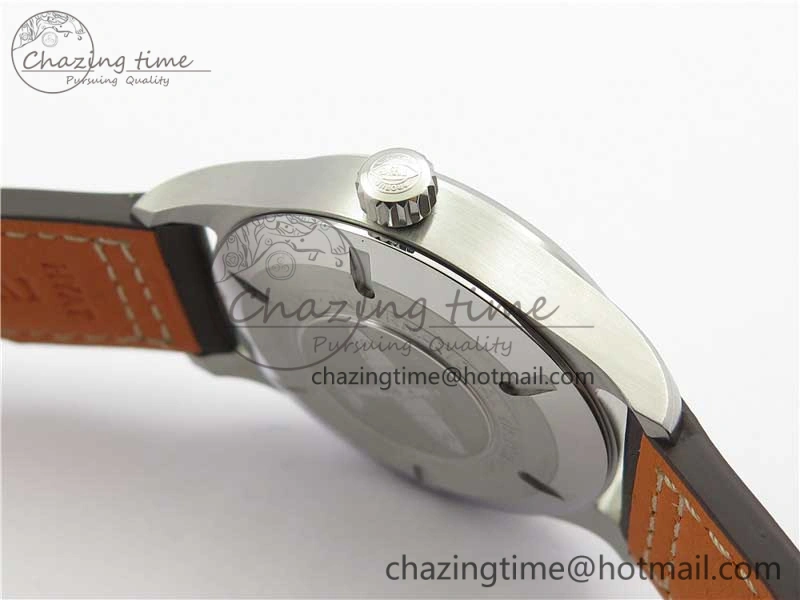 EasyCare Pilot IW326803 SS MK 1:1 Best Edition Black Dial on Brown Leather Strap MIYOTA 7146