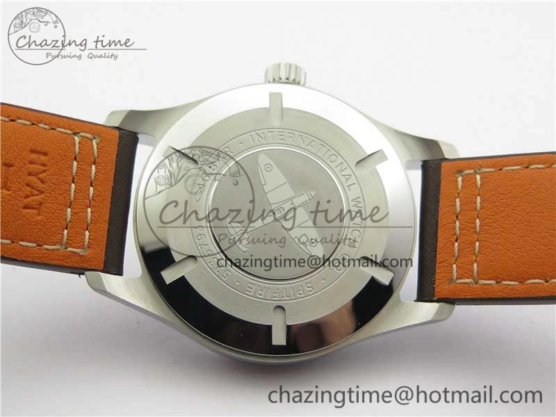 EasyCare Pilot IW326803 SS MK 1:1 Best Edition Black Dial on Brown Leather Strap MIYOTA 7146