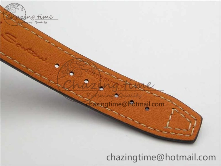 EasyCare Pilot IW326803 SS MK 1:1 Best Edition Black Dial on Brown Leather Strap MIYOTA 7146