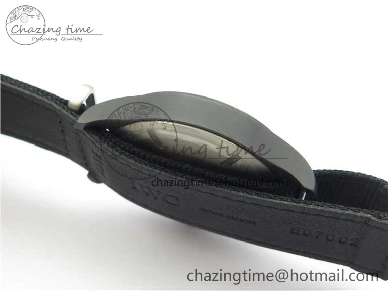 Seasonal Pilot IW326901 Real Ceramic MK 1:1 Best Edition Black Dial On Nylon Strap MIYOTA 7126
