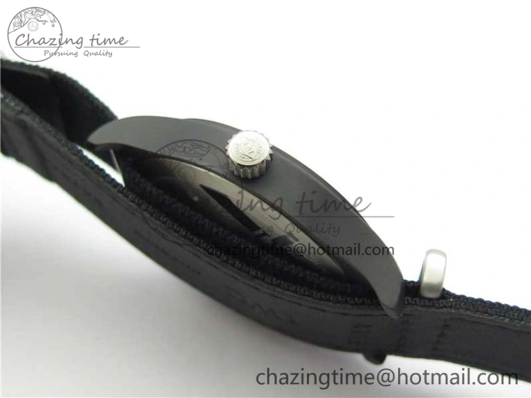 Seasonal Pilot IW326901 Real Ceramic MK 1:1 Best Edition Black Dial On Nylon Strap MIYOTA 7126